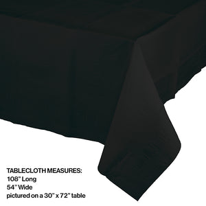Black Velvet Tablecover 54"X 108" Polylined Tissue Party Decoration