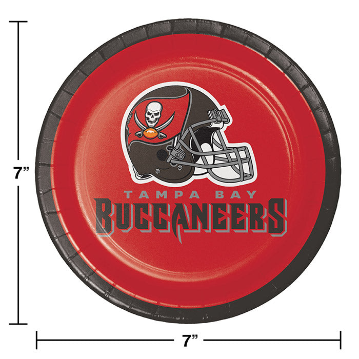 Tampa Bay Buccaneers Dessert Plates, 8 ct Party Decoration