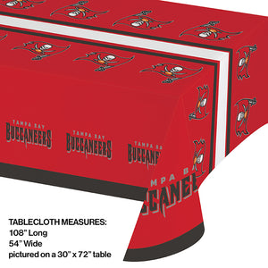 Tampa Bay Buccaneers Plastic Table Cover, 54" x 102" Party Decoration