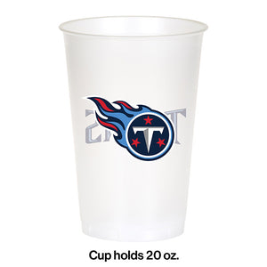Tennessee Titans Plastic Cup, 20Oz, 8 ct Party Decoration