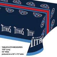 Tennessee Titans Plastic Table Cover, 54