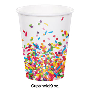 Sprinkles Hot/Cold Paper Paper Cups 9 Oz., 8 ct Party Decoration