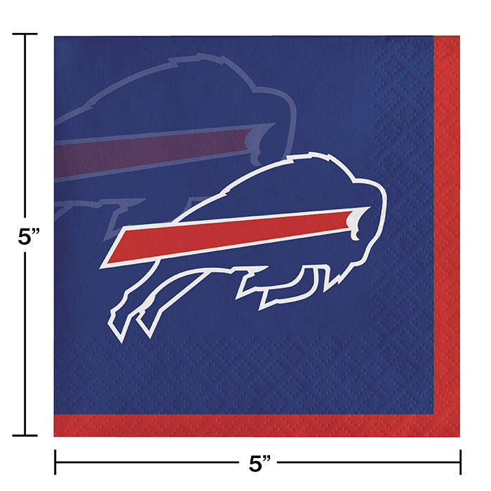 Buffalo Bills Beverage Napkins, 16 ct Party Decoration