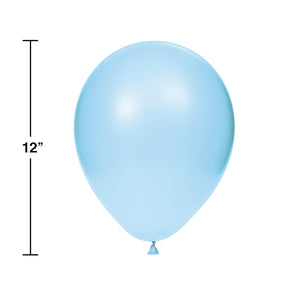 Latex Balloons 12" Pastel Blue, 15 ct Party Decoration