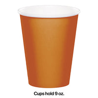 Pumpkin Spice Hot/Cold Paper Paper Cups 9 Oz., 24 ct Party Decoration