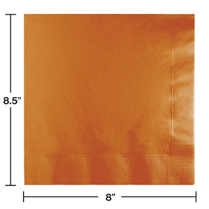 Pumpkin Spice Dinner Napkins 3Ply 1/4Fld, 25 ct Party Decoration