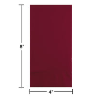 Burgundy Guest Towel, 3 Ply (16/Pkg)