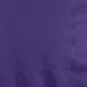 Purple Beverage Napkin, 3 Ply, 50 ct by Creative Converting