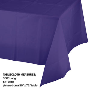 Purple Plastic Tablecover 54" X 108" Party Decoration