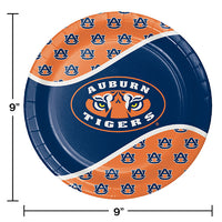 Auburn University Paper Plates, 8 ct Party Decoration