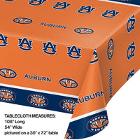 Auburn University Plastic Table Cover, 54