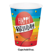 Hoppin' Birthday Cake Hot/Cold Paper Cups 9 Oz., 8 ct Party Decoration