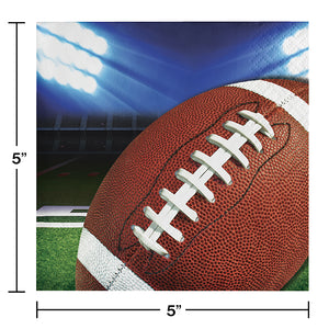 Football Party Beverage Napkins, 16 ct Party Decoration