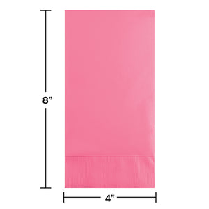 Candy Pink Guest Towel, 3 Ply, 16 ct Party Decoration