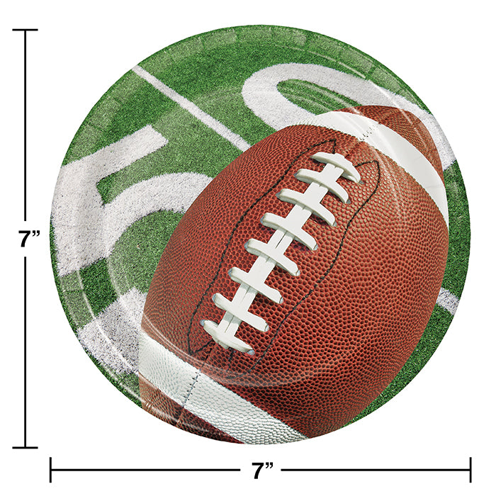 Football Party Dessert Plates, 8 ct Party Decoration