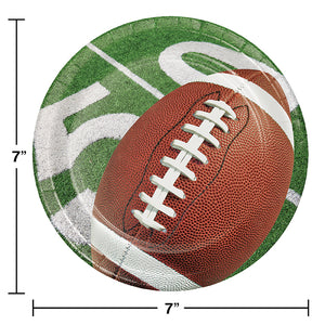 Football Party Dessert Plates, 8 ct Party Decoration