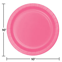 Candy Pink Banquet Plates, 24 ct