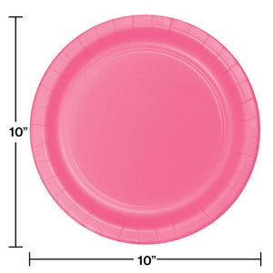 Candy Pink Banquet Plates, 24 ct Party Decoration