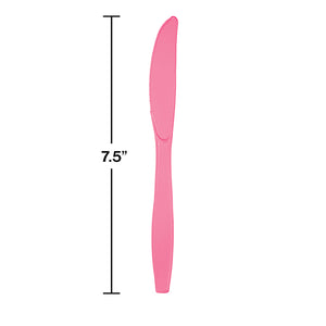 Candy Pink Plastic Knives, 50 ct Party Decoration