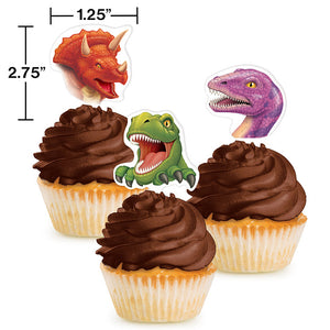 Dinosaur Cupcake Topper, 12 ct Party Decoration