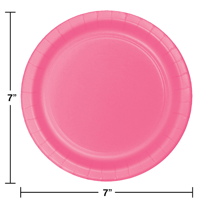 Candy Pink Dessert Plates, 24 ct Party Decoration