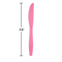 Candy Pink Plastic Knives, 24 ct Party Decoration