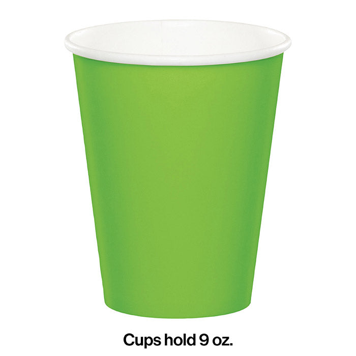 Fresh Lime Hot/Cold Paper Cups 9 Oz., 8 ct Party Decoration