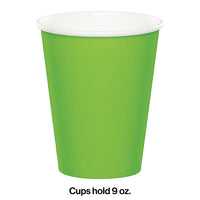 Fresh Lime Hot/Cold Paper Cups 9 Oz., 8 ct Party Decoration