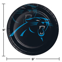 Carolina Panther Paper Plates, 8 ct Party Decoration