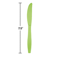 Fresh Lime Green Plastic Knives, 24 ct Party Decoration