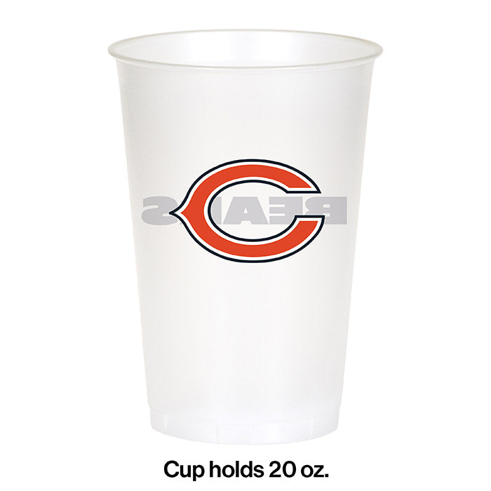 Chicago Bears Plastic Cup, 20Oz, 8 ct