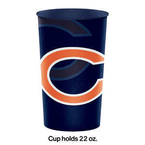 Chicago Bears Plastic Cup, 22 Oz Party Decoration