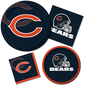 Chicago Bears Paper Plates, 8 ct Party Supplies