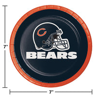 Chicago Bears Dessert Plates, 8 ct Party Decoration
