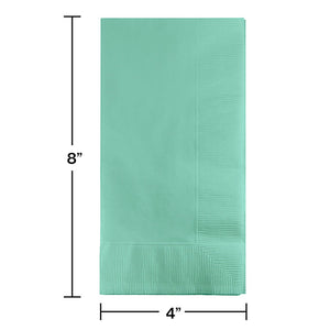 Fresh Mint Dinner Napkins 2Ply 1/8Fld, 50 ct Party Decoration