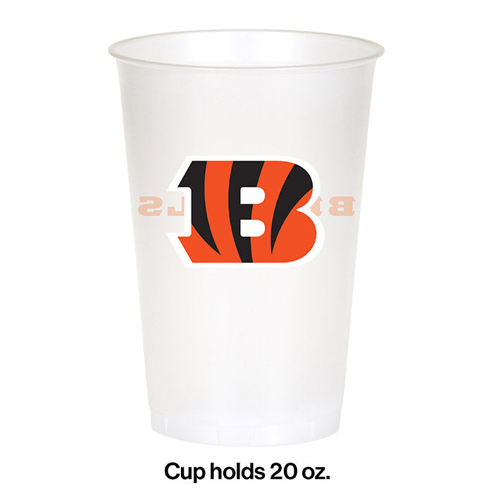 Cincinnati Bengals Plastic Cup, 20Oz, 8 ct