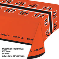 Cincinnati Bengals Plastic Table Cover, 54