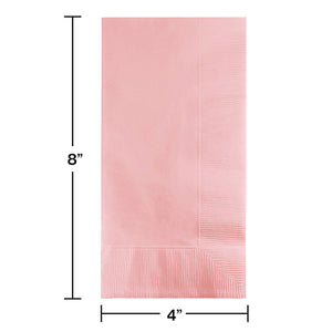 Classic Pink Dinner Napkins 2Ply 1/8Fld, 50 ct Party Decoration