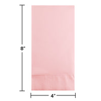 Classic Pink Guest Towel, 3 Ply (16/Pkg)