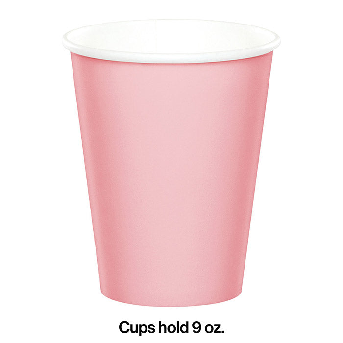 Classic Pink Hot/Cold Paper Cups 9 Oz., 24 ct Party Decoration