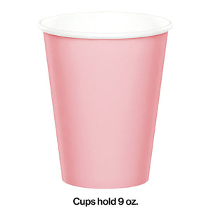 Classic Pink Hot/Cold Paper Cups 9 Oz., 24 ct Party Decoration