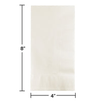 White Dinner Napkins 2Ply 1/8Fld 100/Pkg