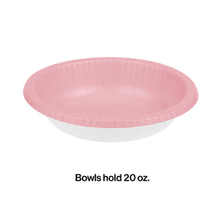 Classic Pink Paper Bowls 20 Oz., 20 ct Party Decoration