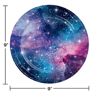 Galaxy Party Paper Plates, 8 ct Party Decoration