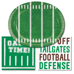 Game Time Oval Platters, 10" X 12", 8 ct Party Supplies