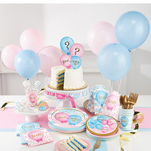 Gender Reveal Balloons Dessert Plates, 8 ct Party Supplies