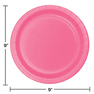 Candy Pink Paper Plates, 8 ct Party Decoration