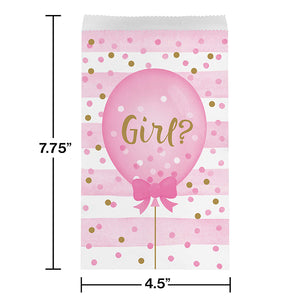 Gender Reveal Balloons Favor Bags, 10 ct Party Decoration