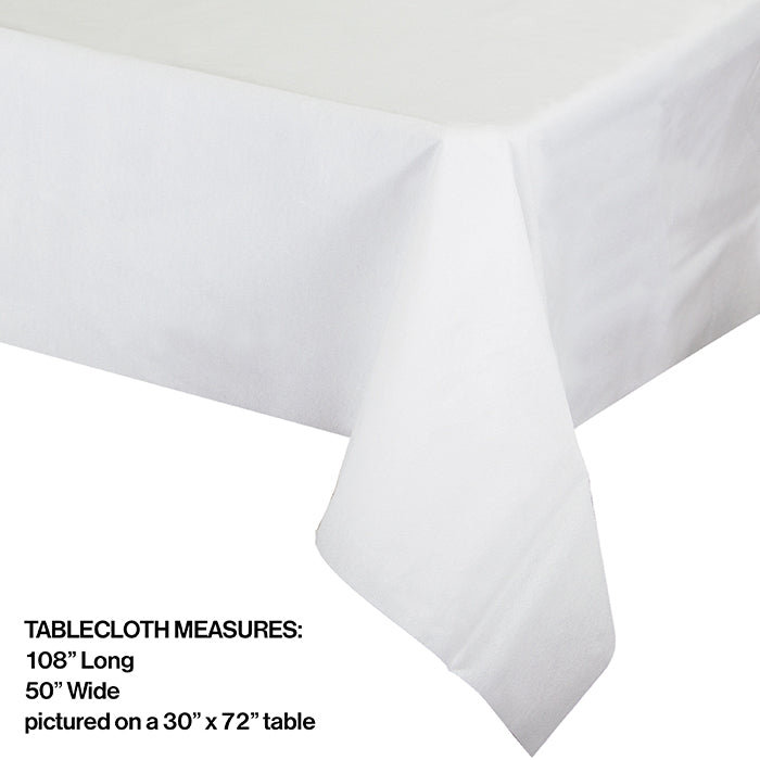 Form & Function - White Paper Tablecover 50" X 108"