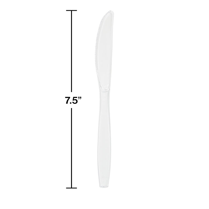 Clear Plastic Knives, 50 ct Party Decoration